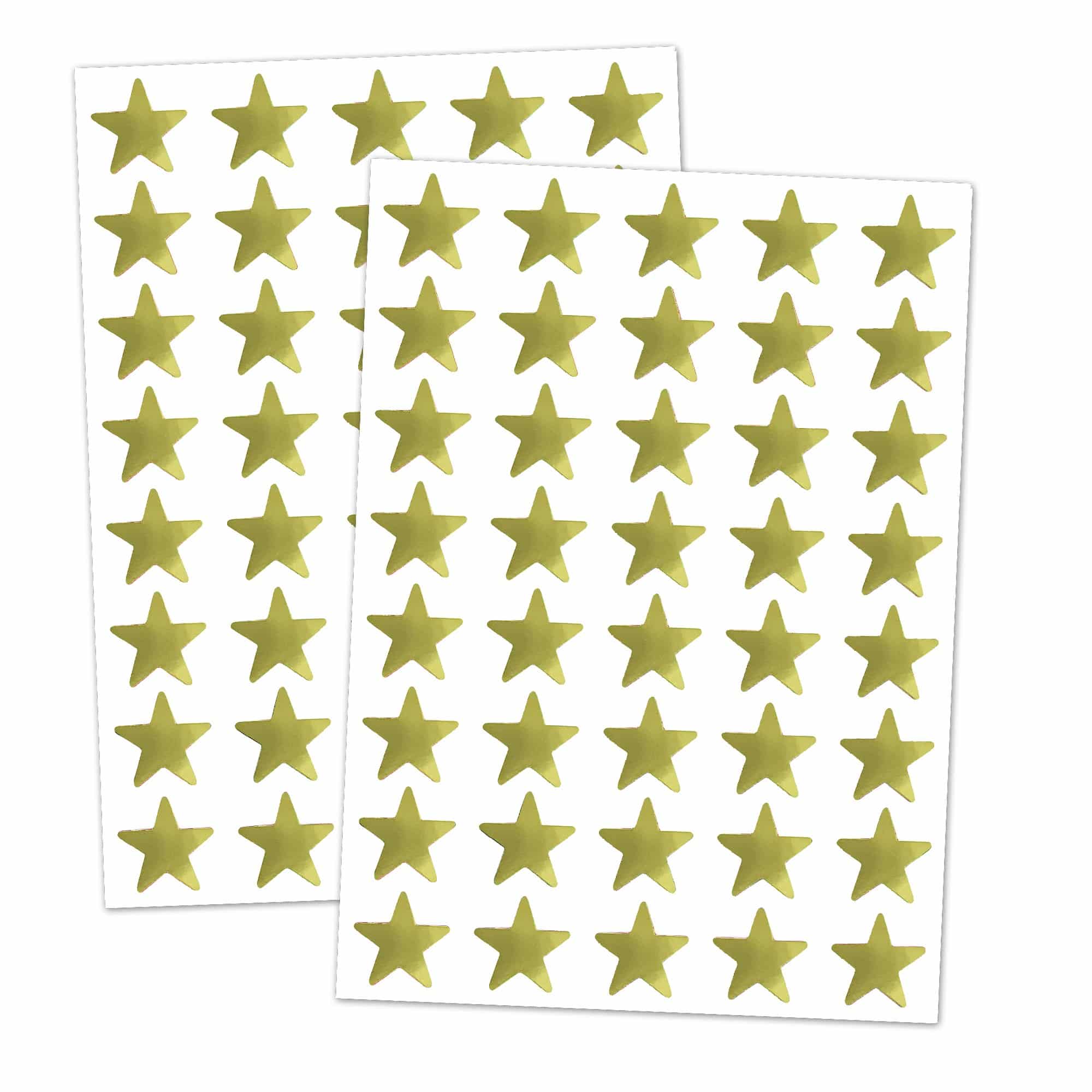 Foil Star Stickers - Gold - TownStix