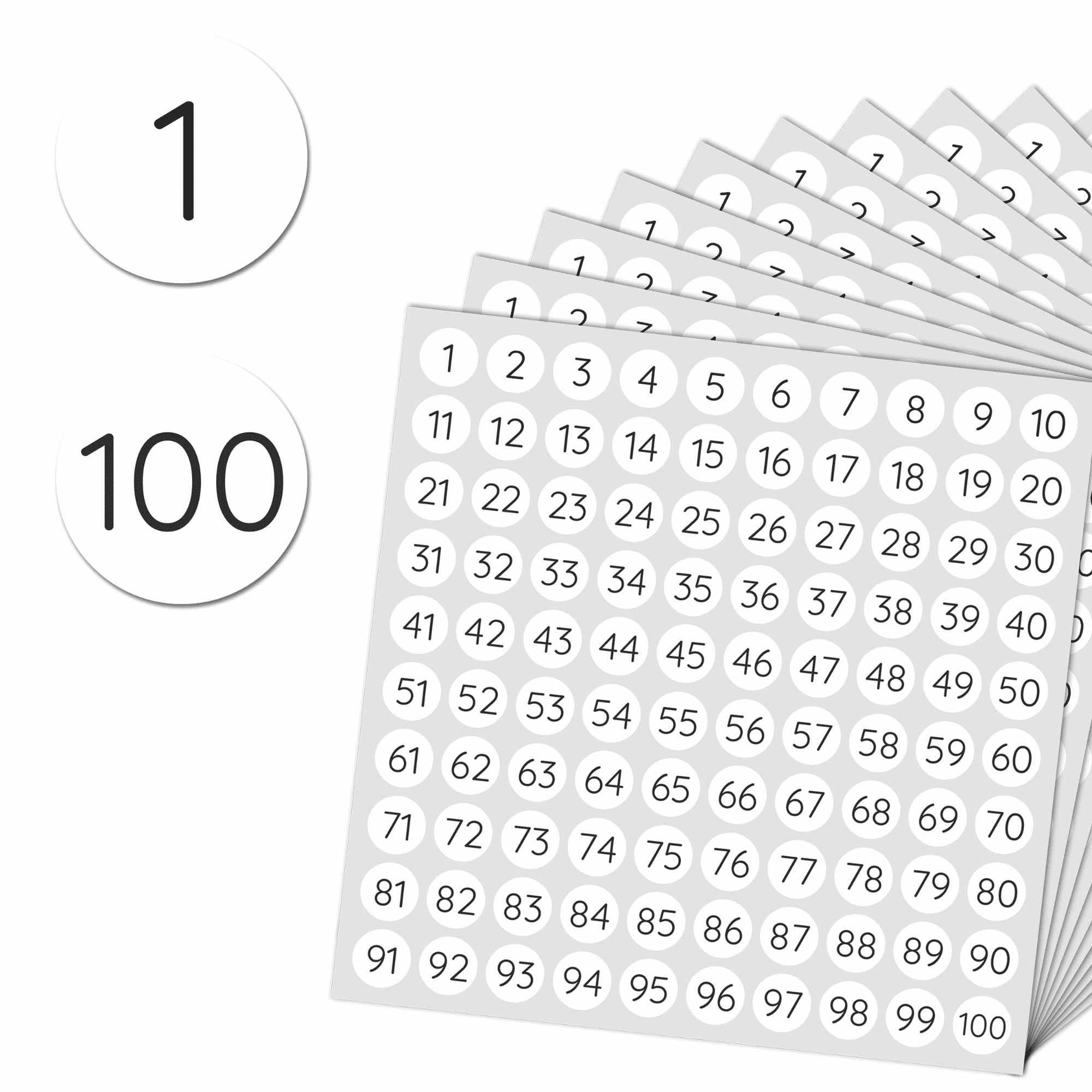Numbers Label Template